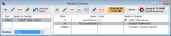 The rotation director's screen lets you to define the rotation steps (tables and breaks), perform dealer assignments (automatic and manual), pin a specific dealer to prevent rotation, etc.