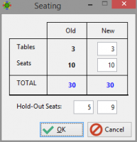 Adjust your seating at any time, as well as release the hold-out seats.